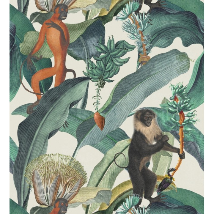 Papel pintado monos en la vegetación estilo tropical - West Monkeys 127929
