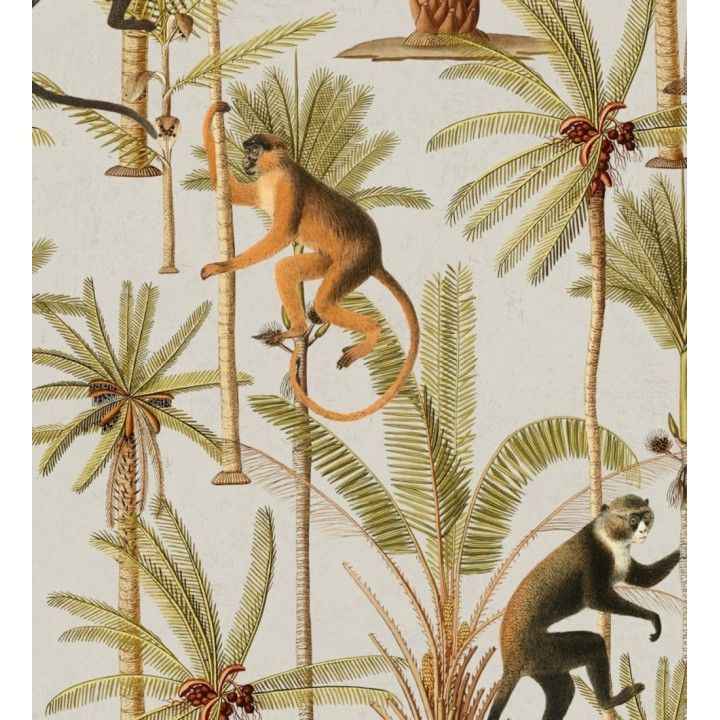 Papel pintado monos saltando en lianas - Monkey Padure 127932