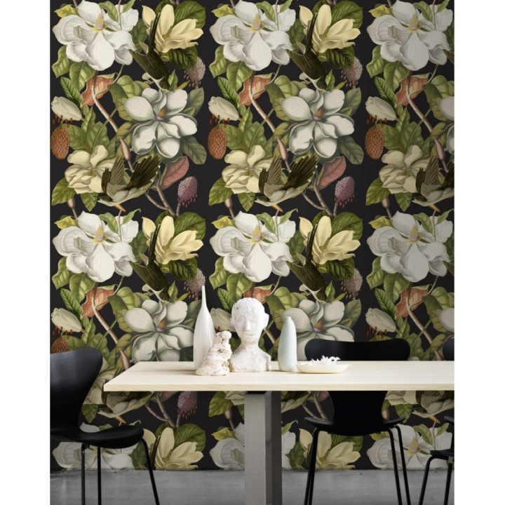 Papel pintado flores blancas grandes - Mila Bloom 127942