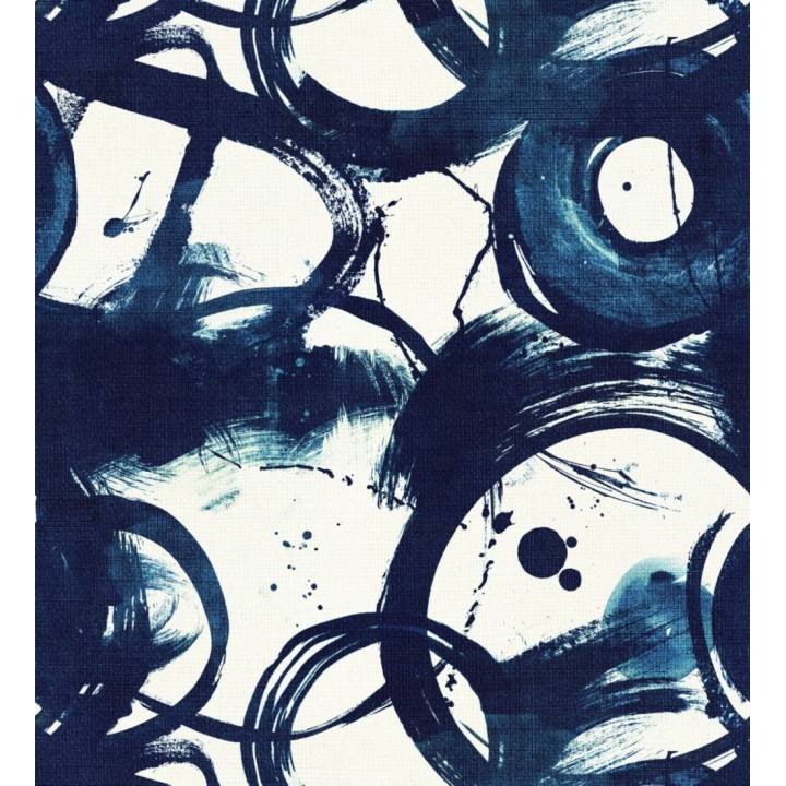 Papel pintado círculos abstractos azules - Klein Sky 127954