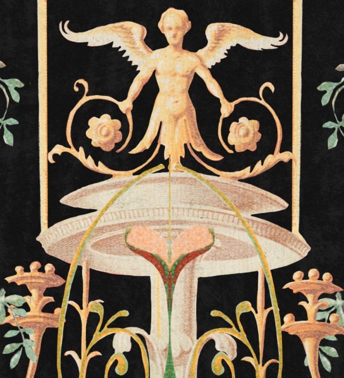 Papel pintado fuente clásica con ángel - Fontana d"Angelo 127969