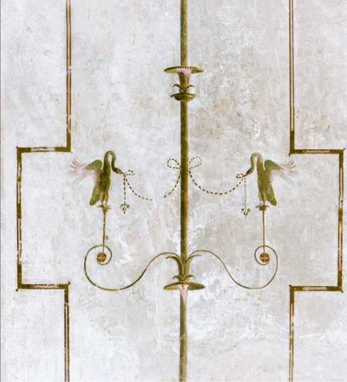 Papel pintado de candelabros fondo claro - Lyon Birds 127970