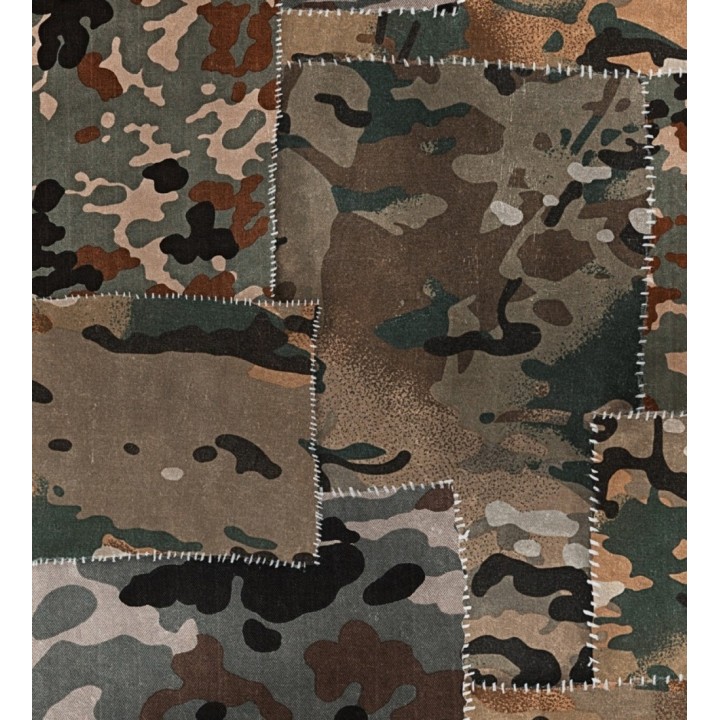 Papel pintado patchwork tela camuflaje - War Resturi 127973