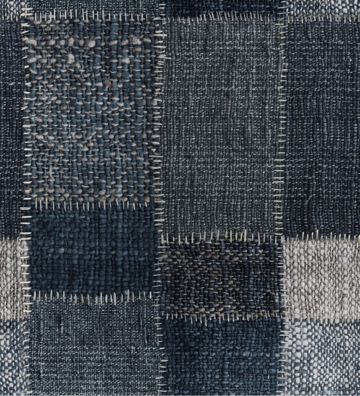 Papel pintado patchwork tonosgrises - Blugi 127978