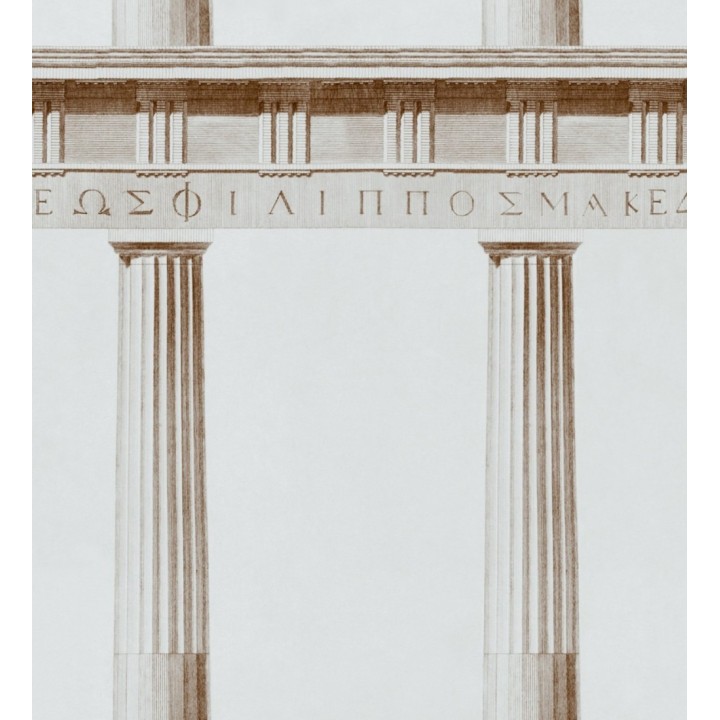 Papel pintado columnas del Partenón griego blanco - Juno House 127982