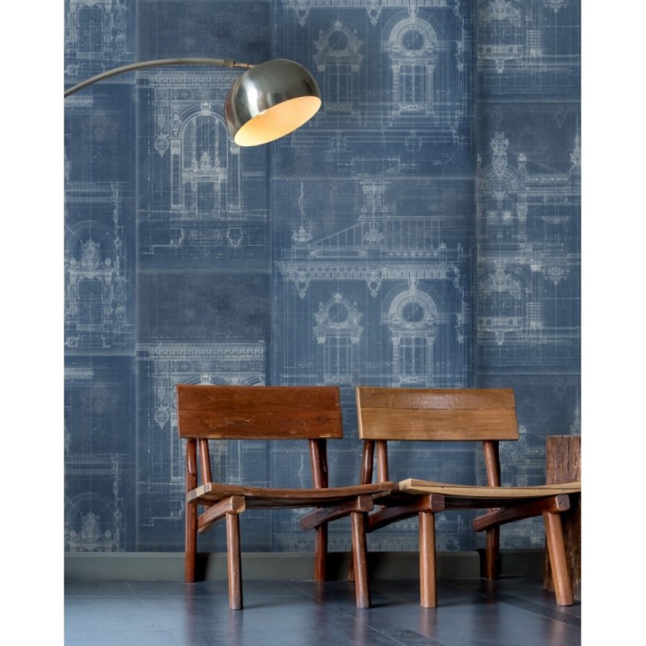 Papel pintado boceto fachada edificio barroco - Cladire 127987