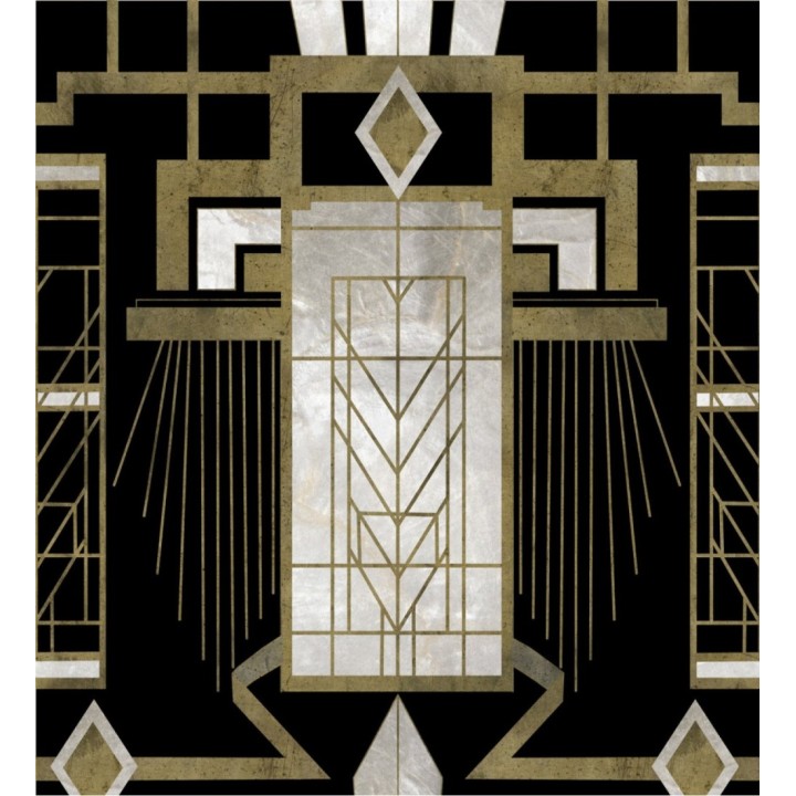 Papel pintado estructura ornamental estilo art decó  - Atlantis 127997