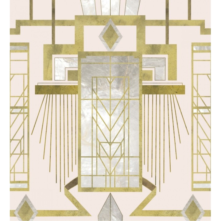 Papel pintado estructura ornamental estilo art decó  - Atlantis 127998