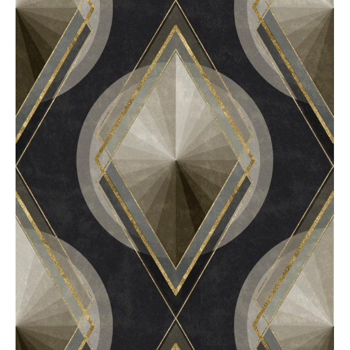 Papel pintado formas geométricas estilo art decó - Logic Harmony 127999