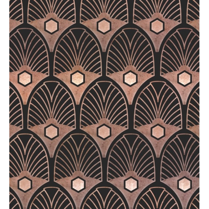 Papel pintado arcos con rayas estilo art decó - Wakanda 128000