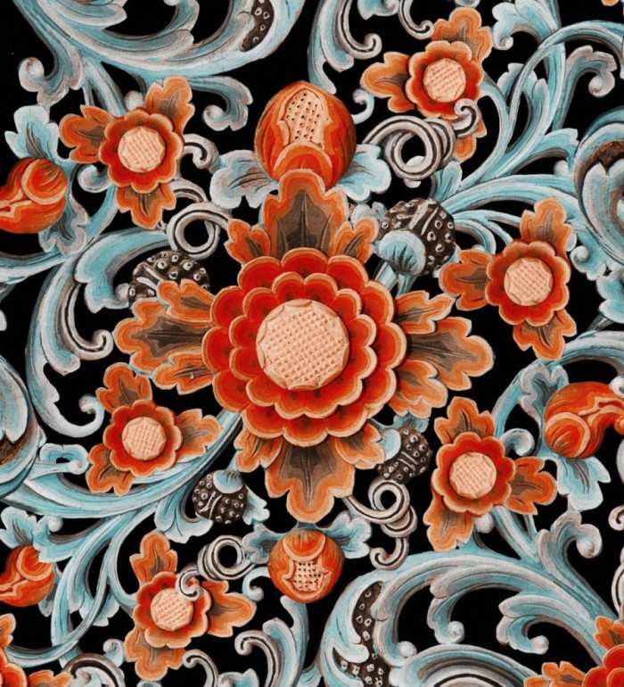 Papel pintado flores grandes colores vivos - Nicola Blossom 128023