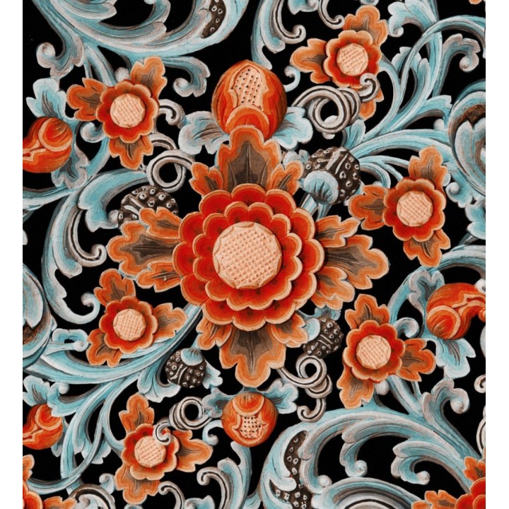 Papel pintado flores grandes colores vivos - Nicola Blossom 128023