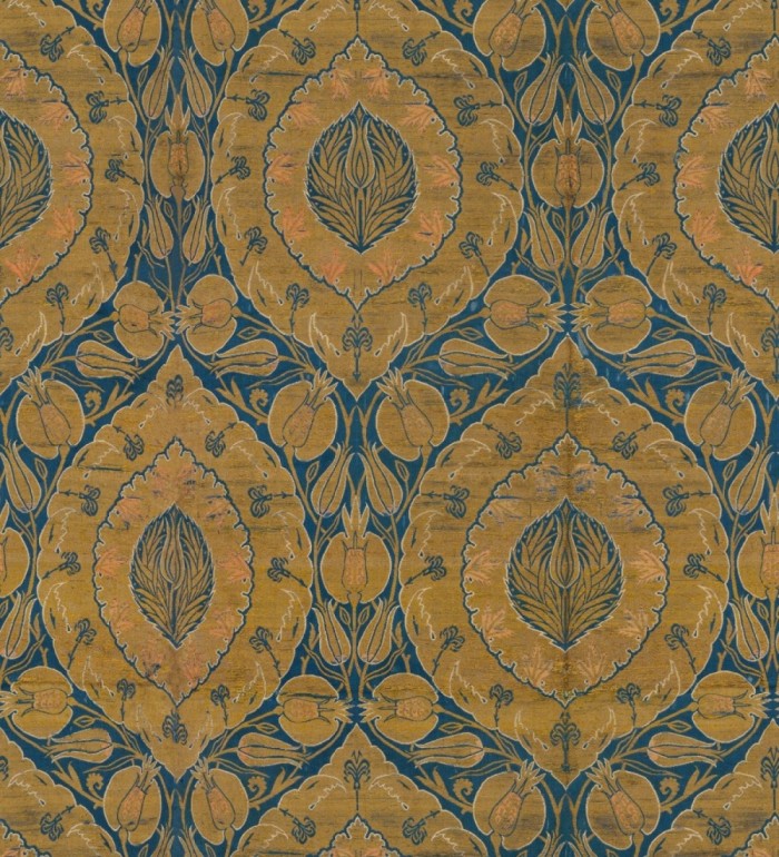 Papel pintado  volutas florales ornamental - Almond Gallery 128024