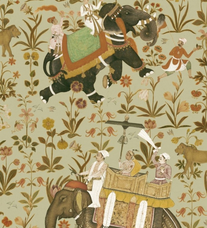 Papel pintado viaje por la India en elefantes - Rania Journey 128026