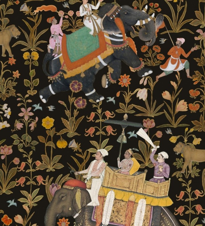 Papel pintado viaje por la India en elefantes - Rania Journey 128027