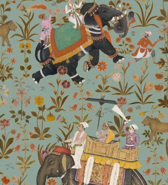 Papel pintado viaje por la India en elefantes - Rania Journey 128028