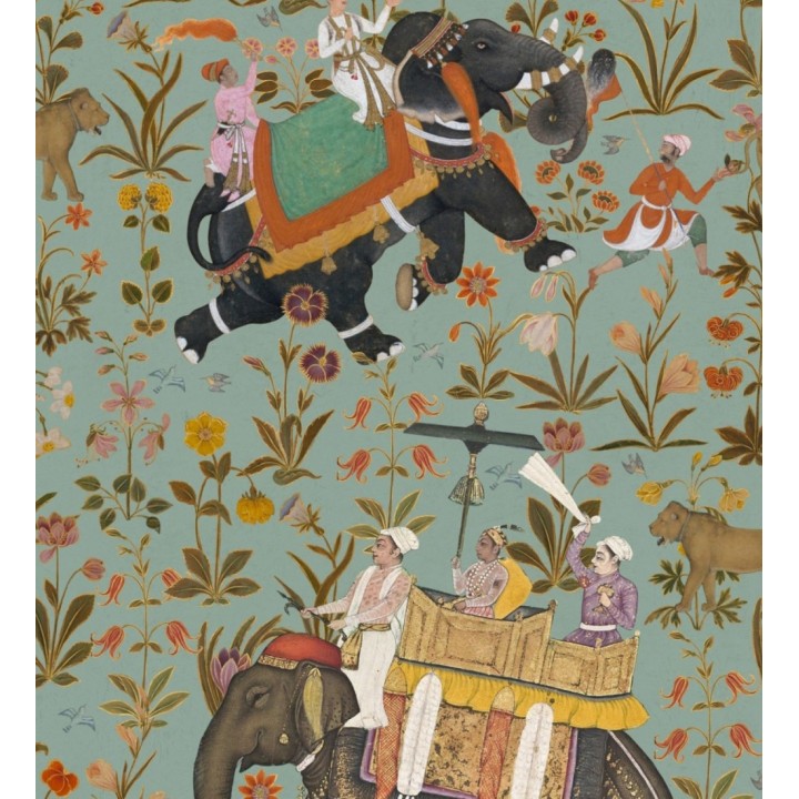 Papel pintado viaje por la India en elefantes - Rania Journey 128028