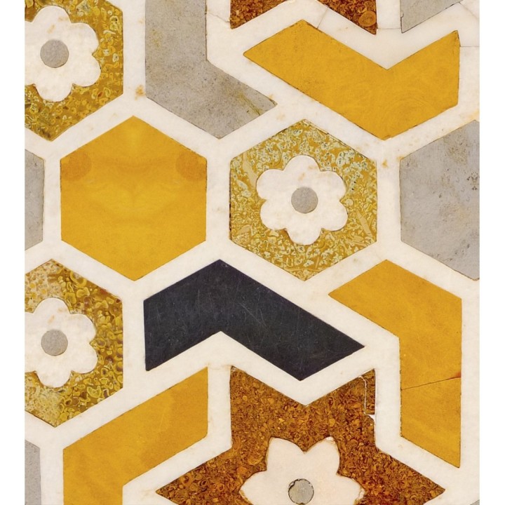 Papel pintado mosaico con flores - Garden Mosaic 128030