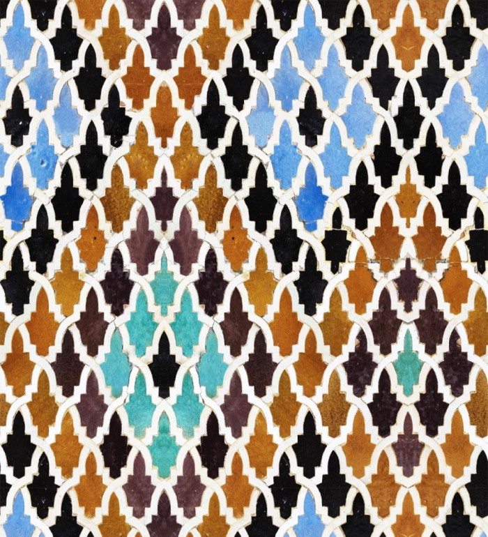 Papel pintado mosaico de rombos de colores - Kambuca Chic 128032