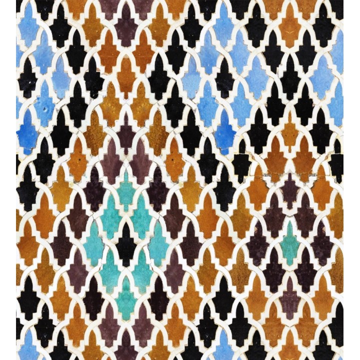 Papel pintado mosaico de rombos de colores - Kambuca Chic 128032