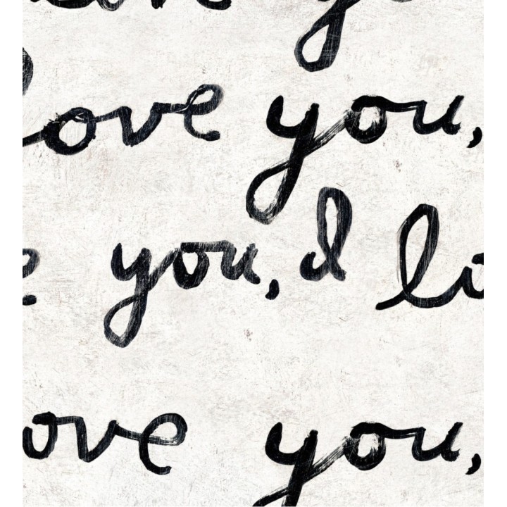 Papel pintado mensajes de amor blanco y negro - Love Confession 128041