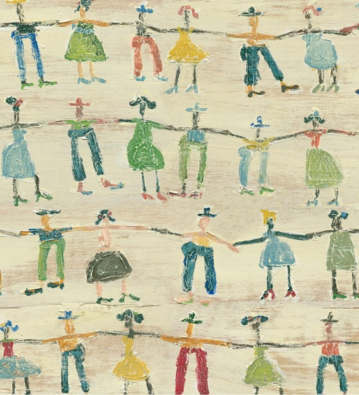 Papel pintado dibujo infantil personas agarradas de la mano - We are the World 128042