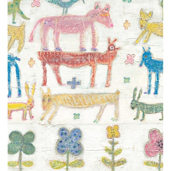 Papel pintado infantil dibujos de animales - Peter Farm 128045