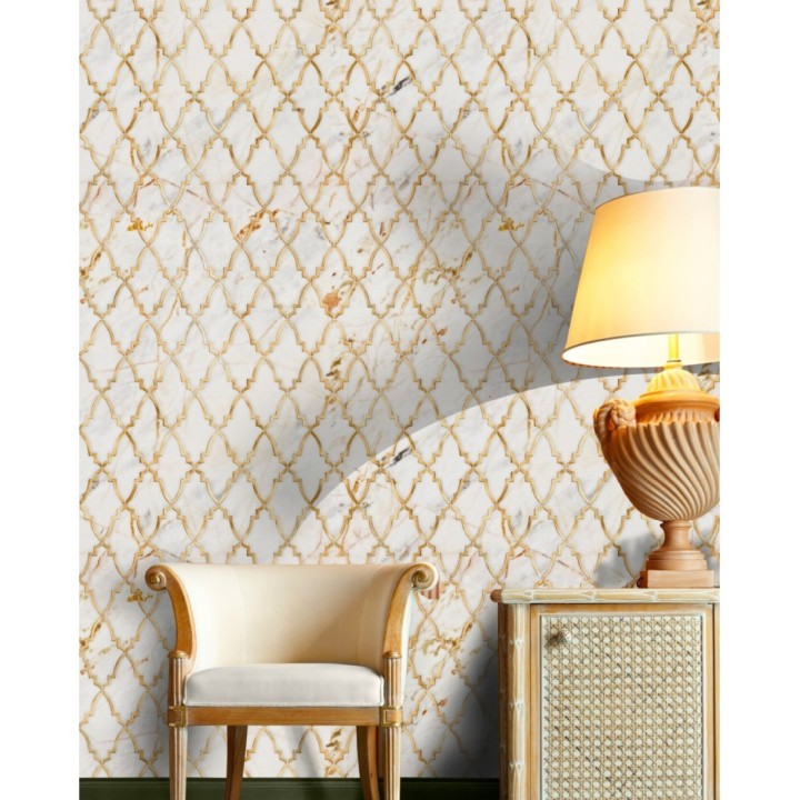 Papel pintado celosías elegantes estilo art decó - Viper Glam 128052