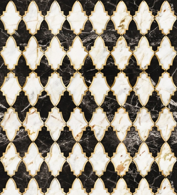 Papel pintado celosías elegantes estilo art decó - Viper Glam 128053