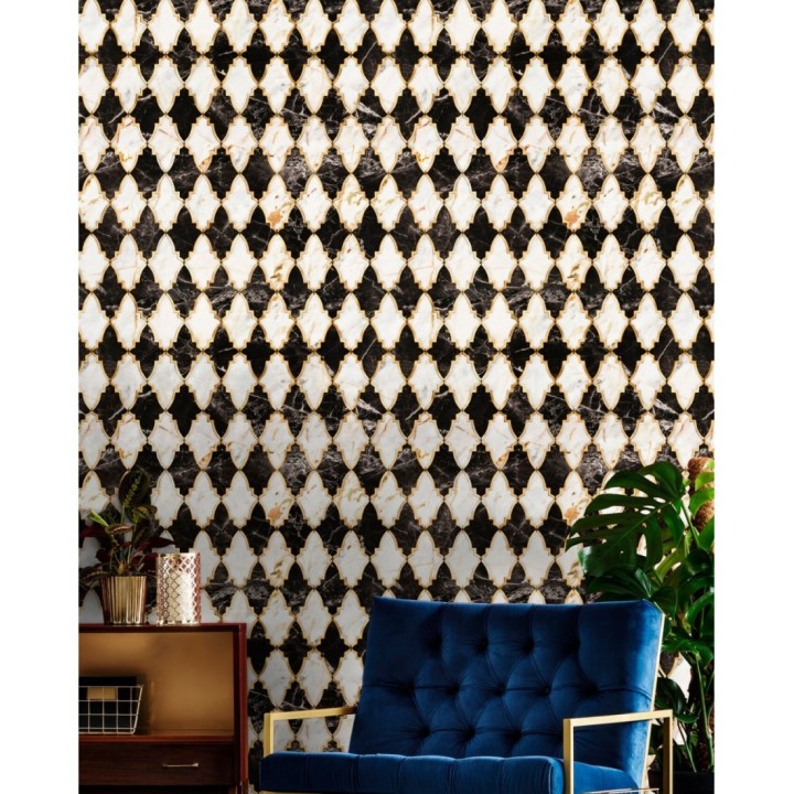 Papel pintado celosías elegantes estilo art decó - Viper Glam 128053