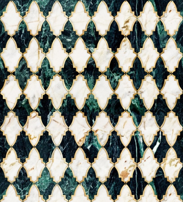 Papel pintado celosías elegantes estilo art decó - Viper Glam 128054