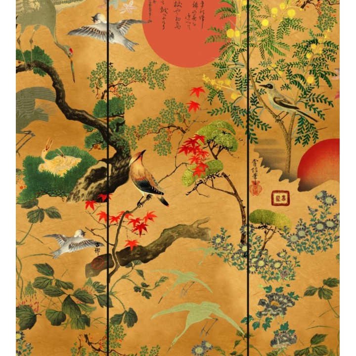 Papel pintado jardín oriental - Hiroko 128059