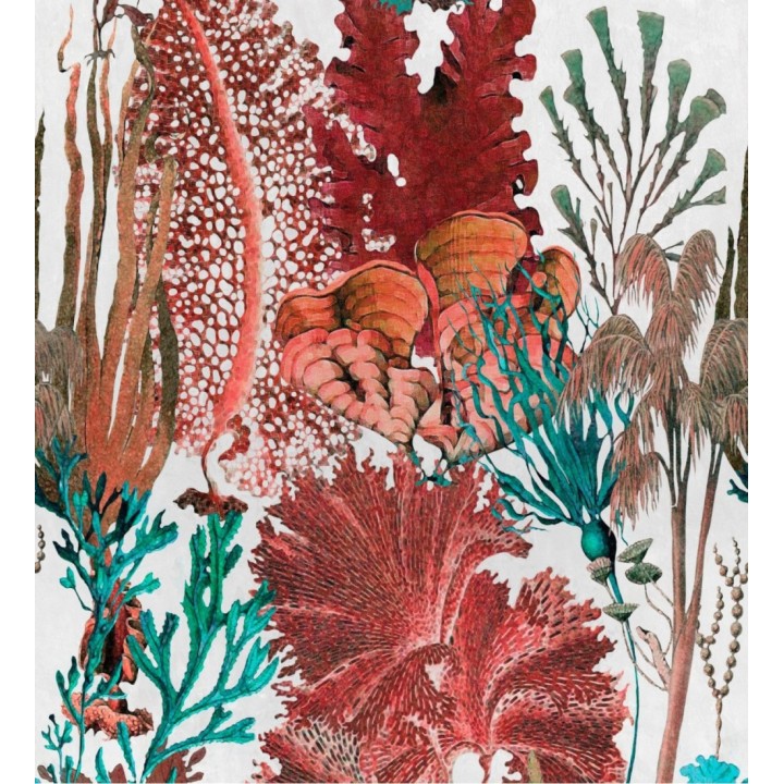 Papel pintado plantas marinas tonos coral - Gradina Mare 128063