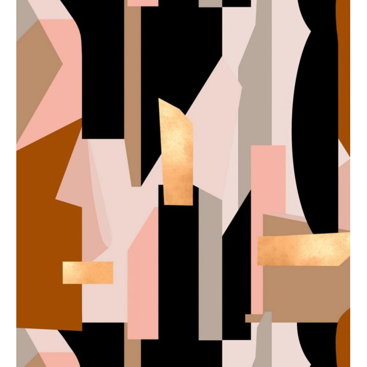 Papel pintado abstracto estilo art decó - Muler 128097