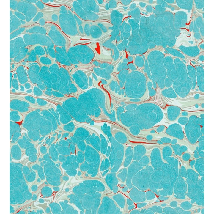 Papel pintado ondas abstractas fondo turquesa - Sea Mousse 128101