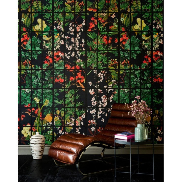 Papel pintado pantalla Shoji con vegetación - Tadashi Mado 128105