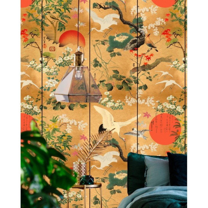 Papel pintado jardín oriental - Hiroko 128107