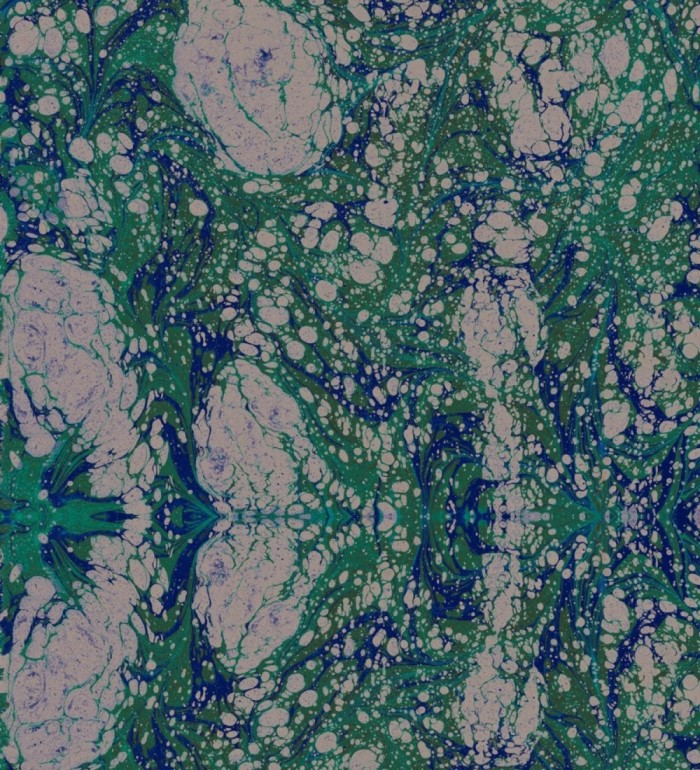 Papel pintado abstracto tonos verdes y azules - Nova Sky 128108