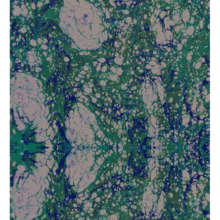 Papel pintado abstracto tonos verdes y azules - Nova Sky 128108