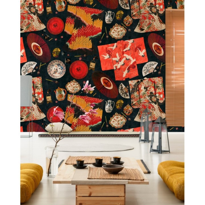 Papel pintado elementos culturales orientales - Wang Sky 128109