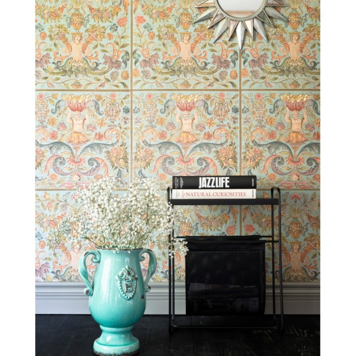 Papel pintado ornamental floral estilo clásico - Giardino di Bisanzio 128135