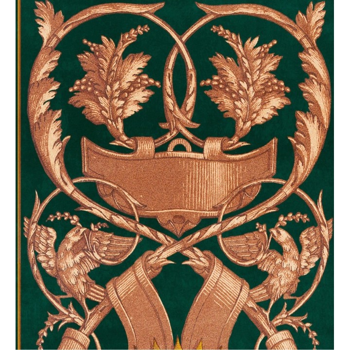 Papel pintado escudo heráldico fondo oscuro - Firenze 128136