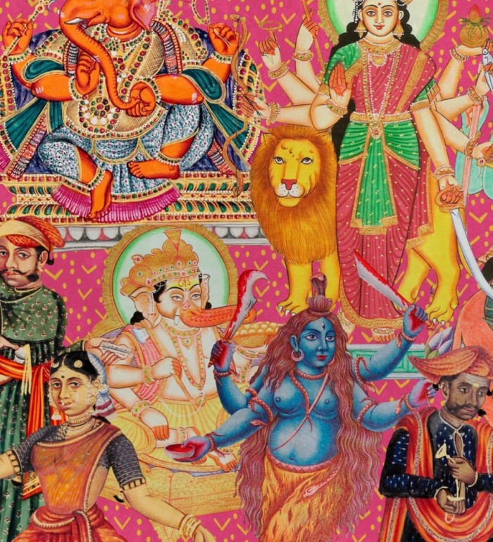 Papel pintado dioses hindúes - Vishnu Friends 128146