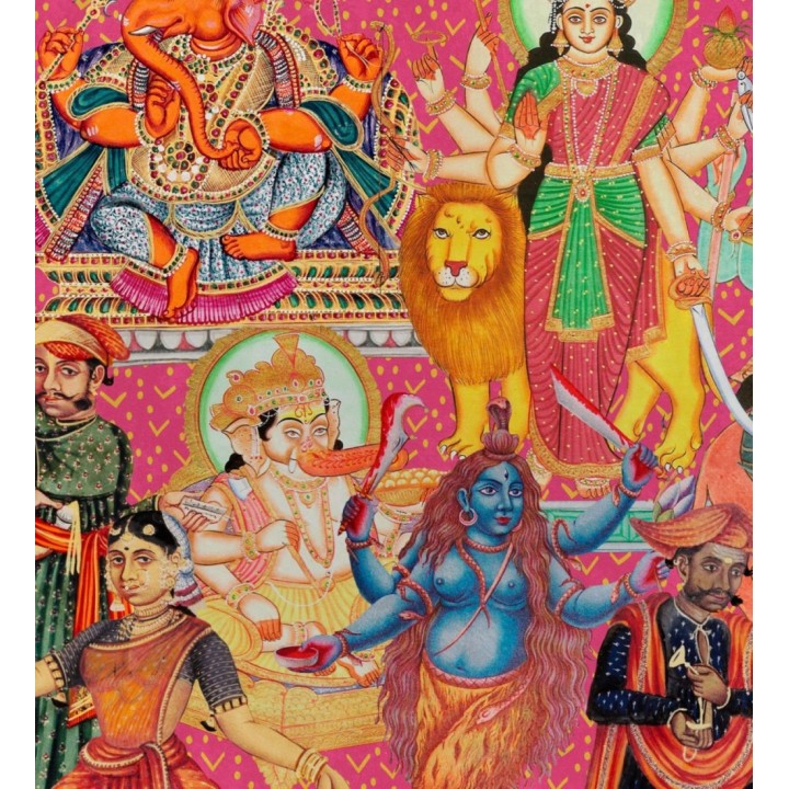 Papel pintado dioses hindúes - Vishnu Friends 128146