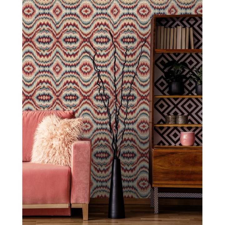 Papel pintado ondas abstractas multicolor - Beatles Sound 128147