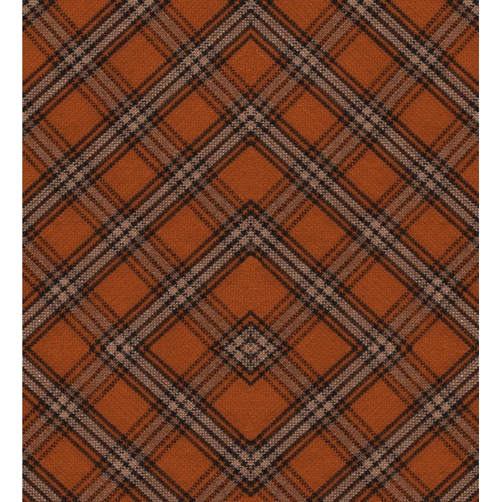 Papel pintado cuadros escoceses girados - Gael Fabrik 128150
