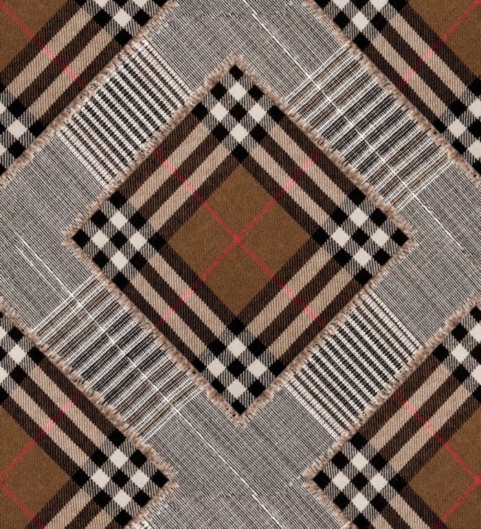 Papel pintado cuadros escoceses estilo burberry - MacLeod Fabrik 128154