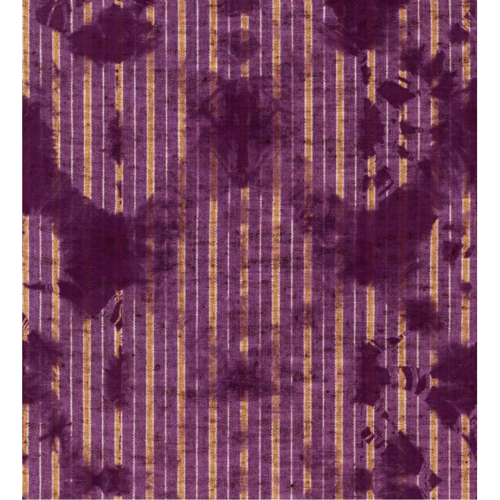 Papel pintado rayas finas desiguales con dibujo abstracto tonos morados - Lilian Metrix 128159