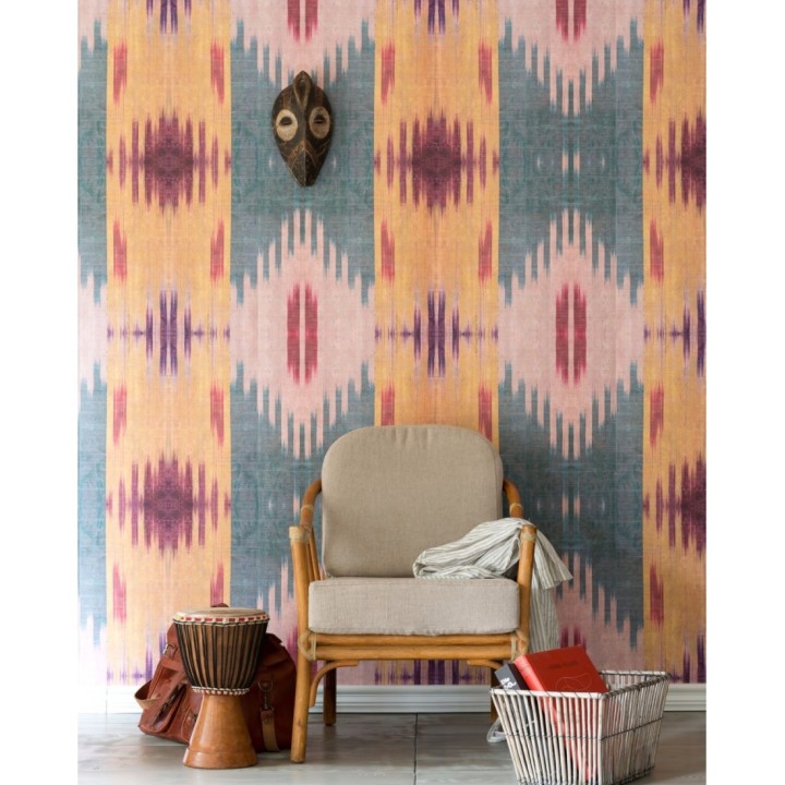 Papel pintado tapiz geométrico estilo boho - Ginny 128164