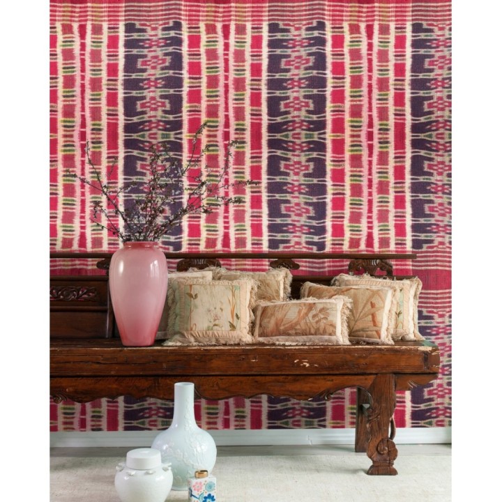 Papel pintado imitación alfombra estilo boho - Sayo 128165